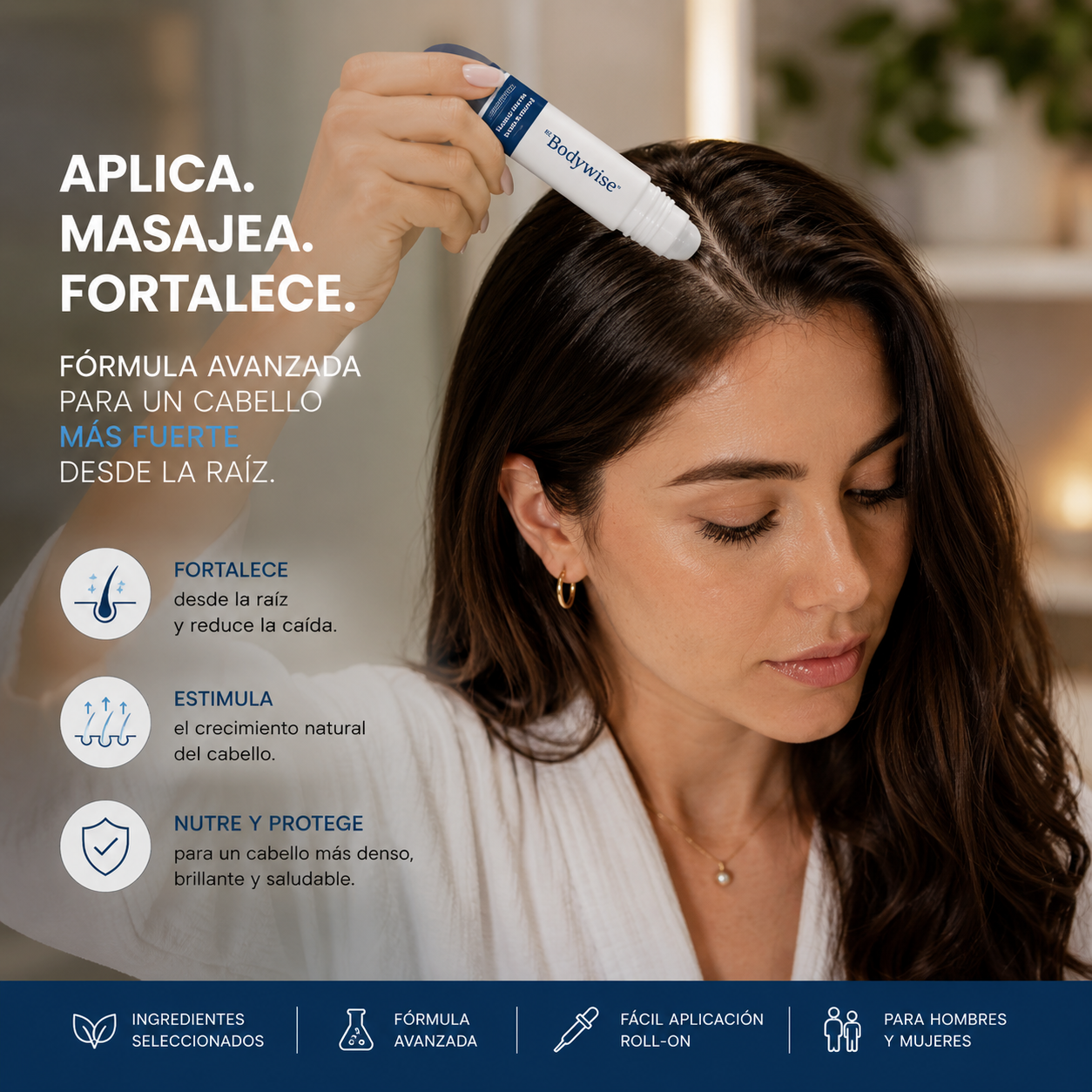 Body Wise Hair Growth Serum | Cabello más fuerte desde la raíz.