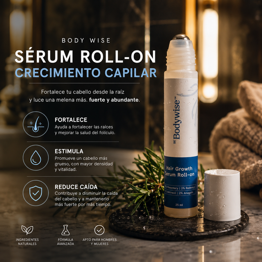 Body Wise Hair Growth Serum | Cabello más fuerte desde la raíz.