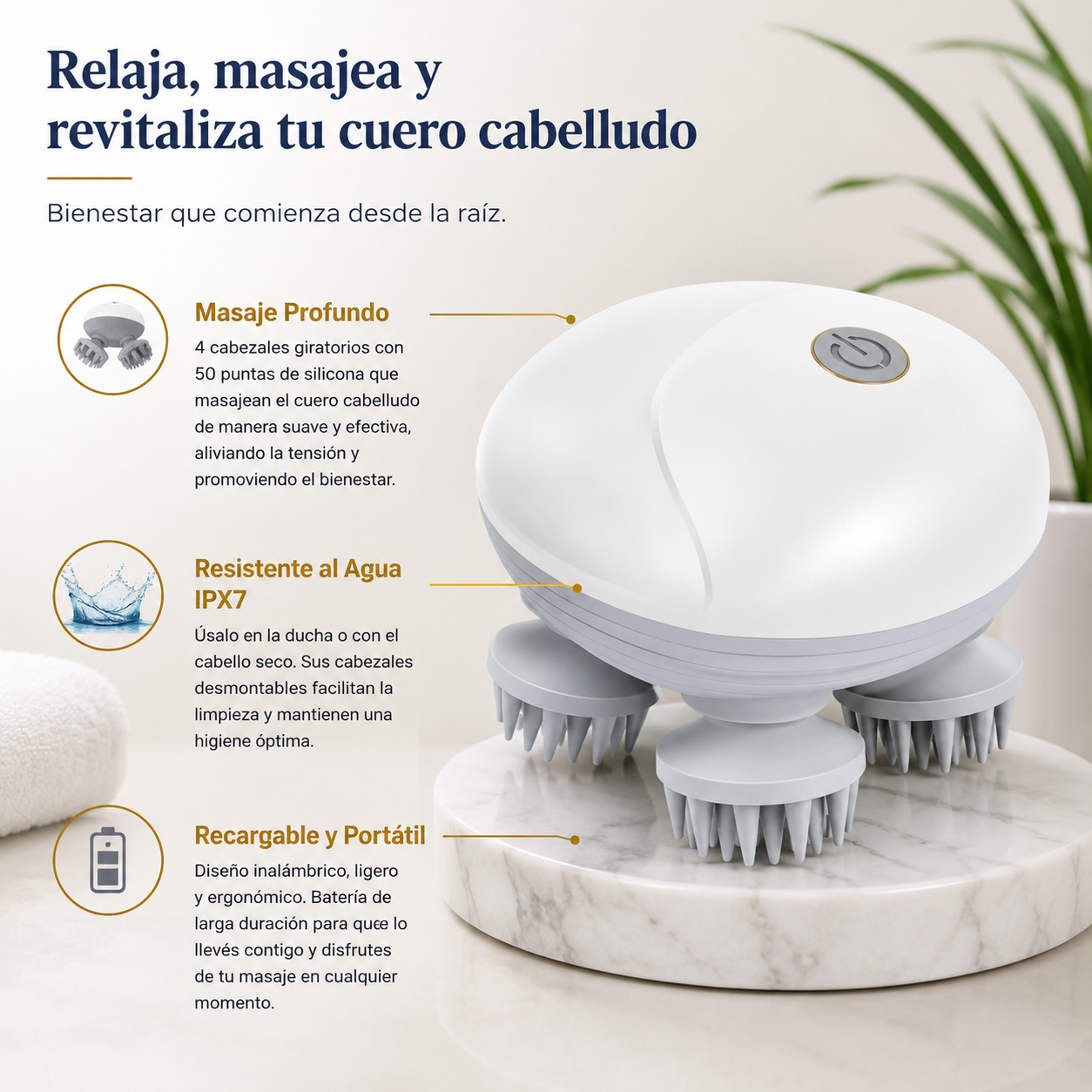 Scalisse | Masajeador Capilar