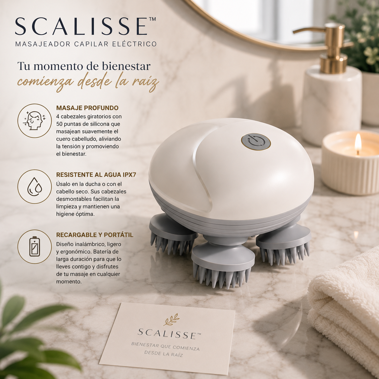 Scalisse | Masajeador Capilar